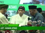 Ustaz Hanan Attai Berbaiat serta Mengikrarkan diri sebagai Warga Nahdlatul Ulama. Foto: Tangkapan Layar Youtube Ponpes Gasek TV/NUGres