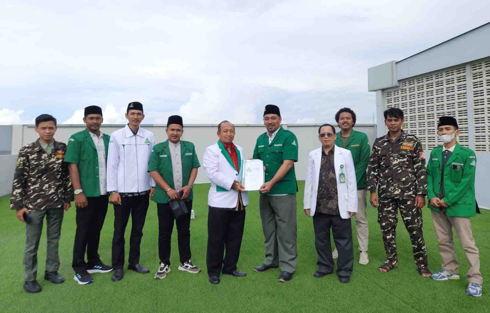 Pimpinan Anak Cabang Gerakan Pemuda Ansor Gresik jajaki kerja sama dengan Rumah Sakit Islam Nyai Ageng Pinatih Gresik, Rabu (10/5/2023)
