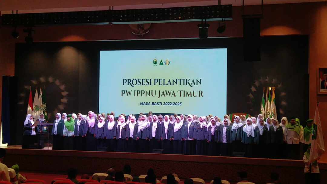 PW IPPNU Jawa Timur Masa Bakti 2022 - 2025 Resmi Dilantik, Ahad 30 Juli 2023 di Auditorium Universitas Nahdlatul Ulama Surabaya. Foto: ist/NUGres