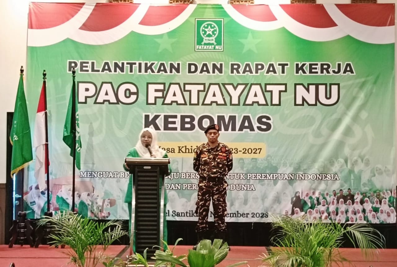 Pelantikan dan Rapat Kerja PAC Fatayat NU Kebomas dihadir oleh Ketua Pimpinan Wilayah Fatayat NU Jawa Timur,  Dewi Winarti, M.Pd