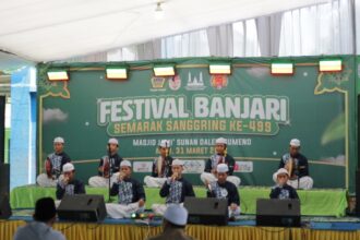 PRA ACARA. Festival Banjari se-Jawa Timur dalam Semarak Sanggring ke-499 berlangsung pada Ahad (31/3/2024). Foto: dok Panitia Fesban Sanggring/NUGres