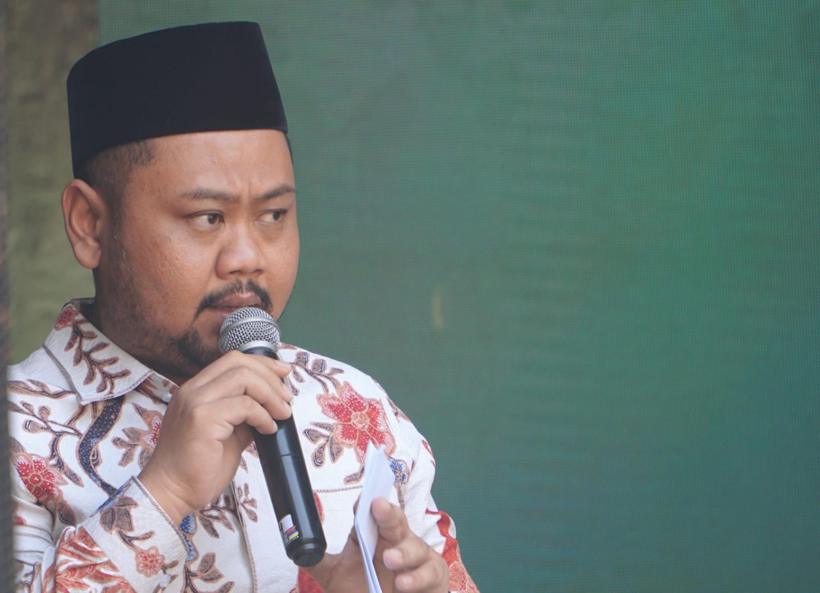 Sambutan Bupati Gresik H Fandi Akhmad Yani (Gus Yani) dalam acara Haul Muassis NU. Foto: NUGres