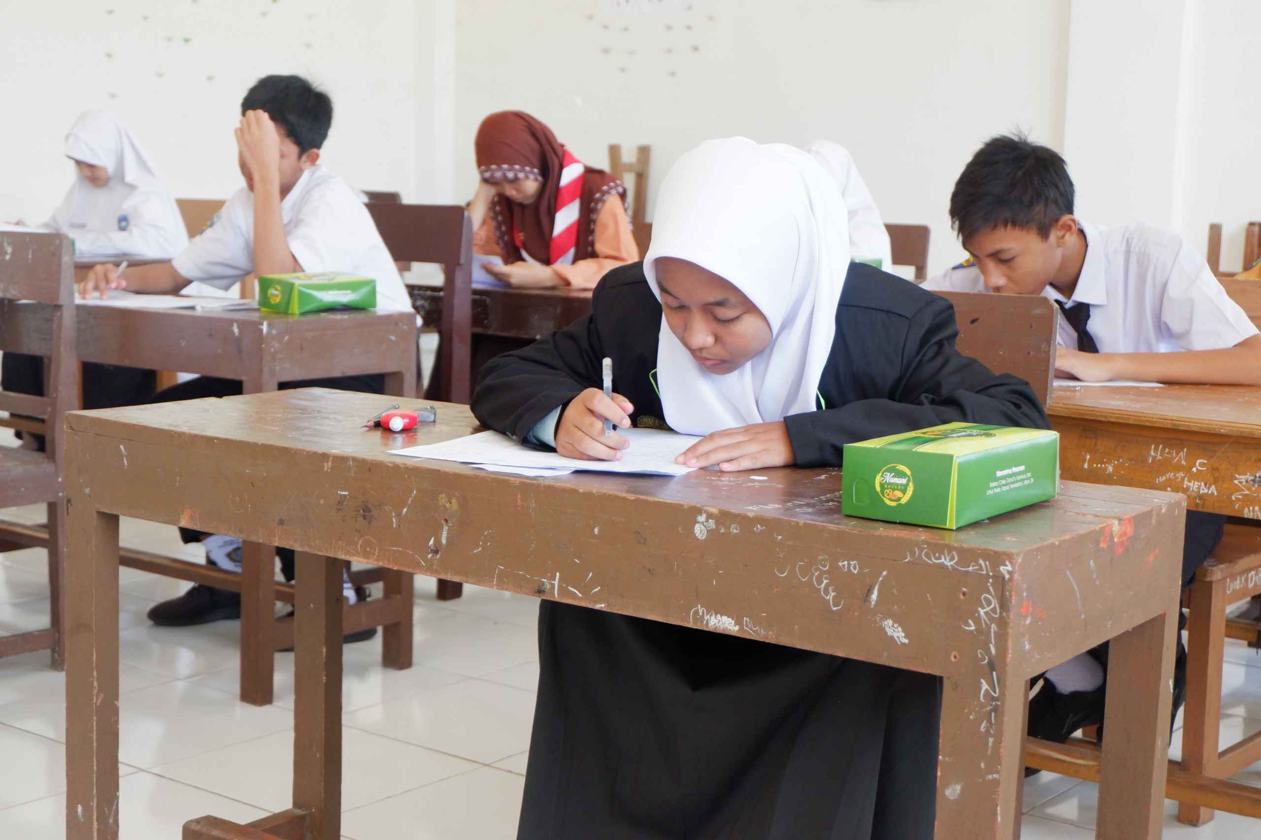 Sejumlah siswa MA Al Karimi Tebuwung Dukun Gresik ikuti Masics IX. Foto: dok MA Al Karimi