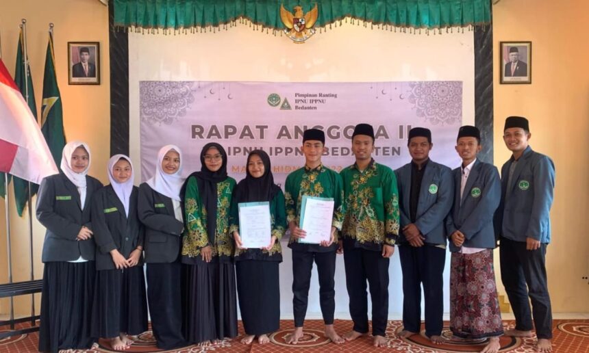 Lanjutkan estafet kepemimpinan, Pimpinan Ranting (PR) IPNU IPPNU Bedanten selenggarakan Rapat Anggota II, Rabu (19/6/2024). Foto: dok PR IPNU IPPNU Bedanten/NUGres