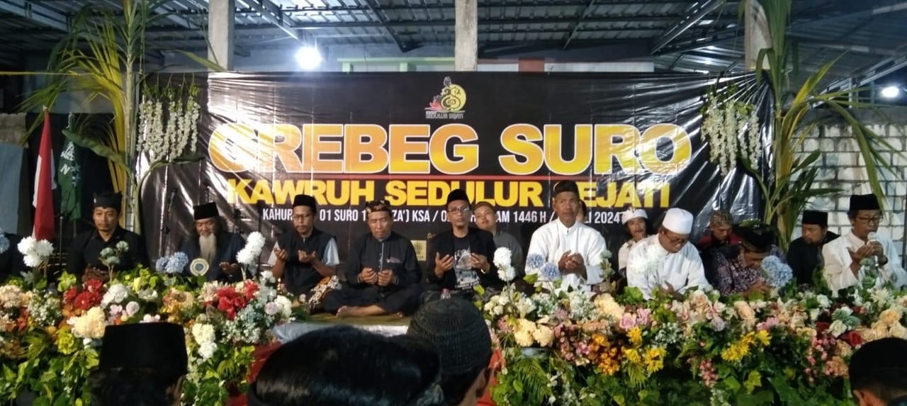 Gelaran Grebeg Suro yang diselenggarakan Kawruh Sedulur Sejati juga dihadiri sejumlah para pelestari tradisi dan budaya baik dari Gresik dan Lamongan. Foto: dok Kawruh Sedulur Sejati/NUGres