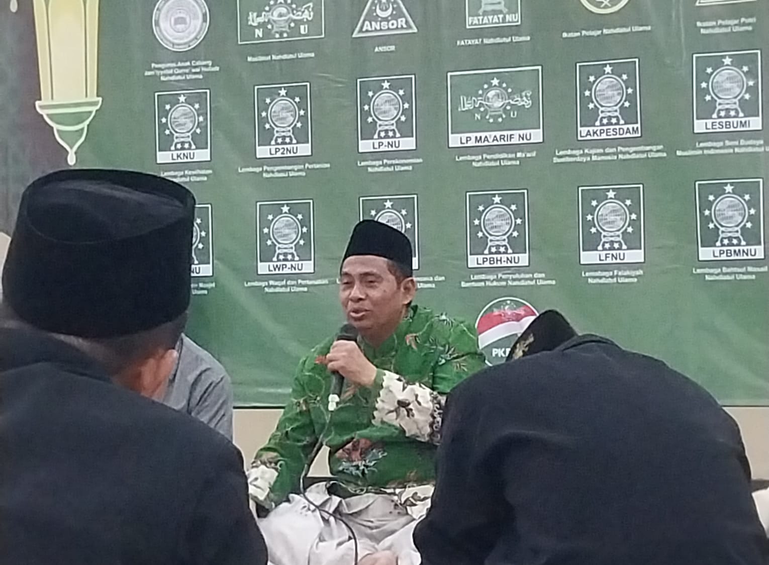 Sambutan dan pengarahan Ketua Tanfidziyah PCNU Gresik Drs KH Mulyadi MM. Foto: dok MWCNU Kedamean/NUGres