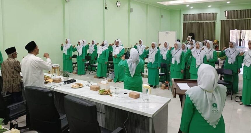 Gelaran Latihan Kader Dasar (LKD) Pimpinan Anak Cabang (PAC) Fatayat NU Cerme pada 29 - 30 Juni berlangsung sukses. Foto: dok PAC Fatayat NU Cerme/NUGres