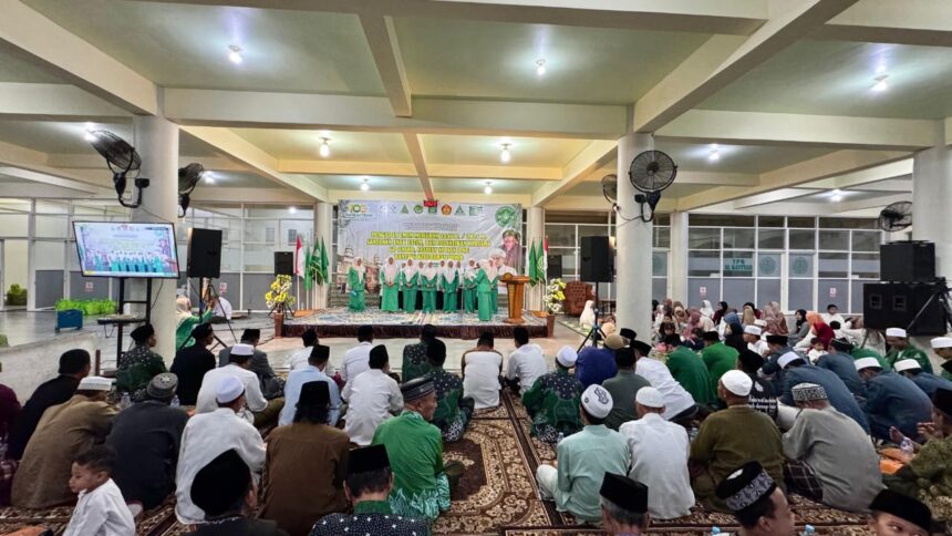 Pelantikan Bersama Tiga Badan Otonom Nahdlatul Ulama di Ranting Indro Kebomas Gresik, Sabtu (27/7/2024). Foto: dok PRNU Indro/NUGres