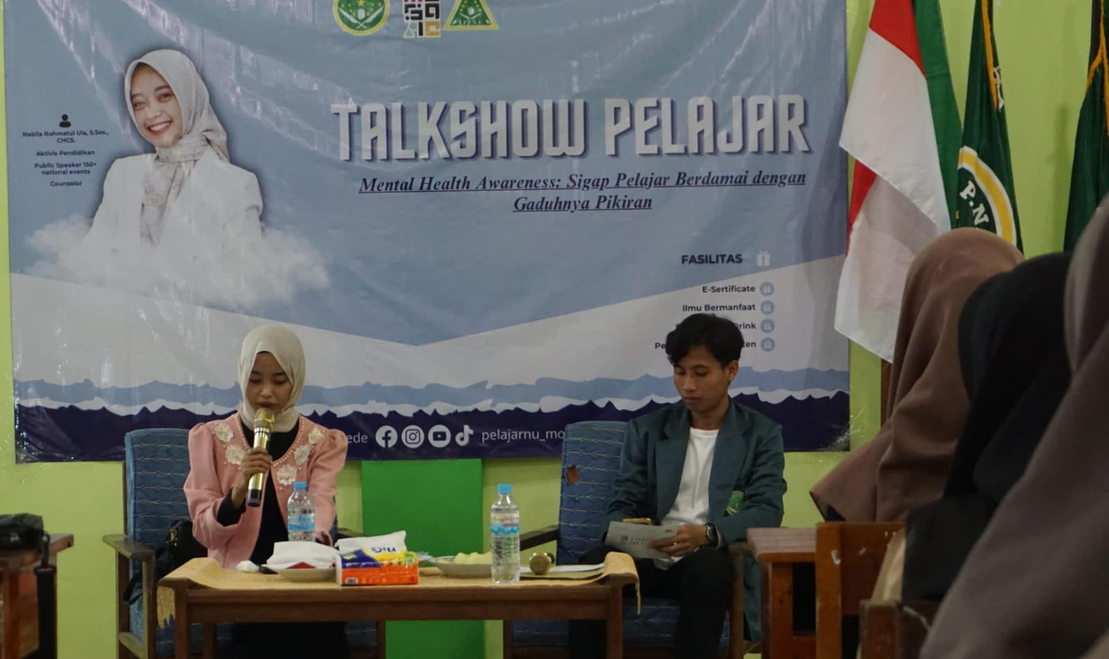 Talkshow Pelajar Pra Rapat Anggota III PR IPNU IPPNU Mojopurogede menyorot Mental Health and Awarness. Foto: dok PR IPNU IPPNU Mojopurogede/NUGres