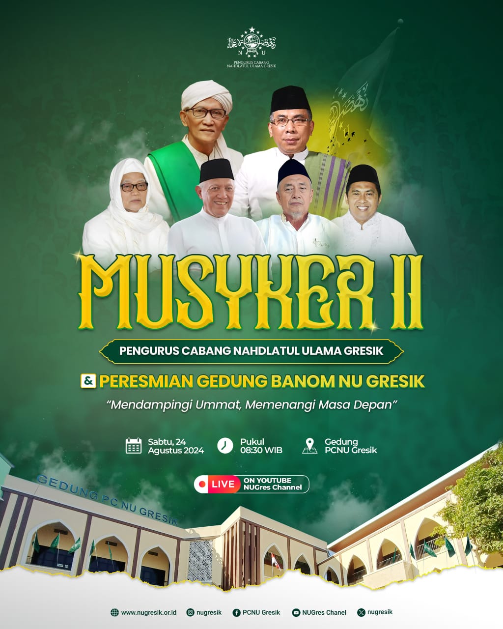 Flyer Musyawarah Kerja II PCNU Gresik. Foto/ilustrasi: Jalil/NUGres