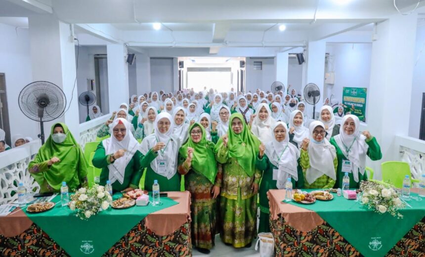 Konferensi Periodik ke-XII Pimpinan Anak Cabang (PAC) Muslimat NU Bungah berlangsung pada Jumat 2 Agustus 2024. Foto: dok LTN MWCNU Bungah/NUGres