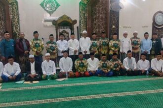 Pengurus Ranting Nahdlatul Ulama (PRNU) Banjarsari Antar Waktu periode 2020 - 2025 dikukuhkan, Ahad (18/8/2024). Foto: dok MWCNU Cerme/NUGres