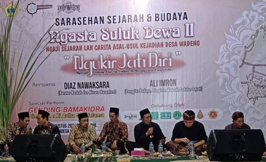 Komunitas Pecinta Sejarah Wadeng (Kompasdewa) menggelar Sarahsehan Sejarah dan Budaya, Sabtu (31/8/2024). Foto: dok Kompasdewa/NUGres