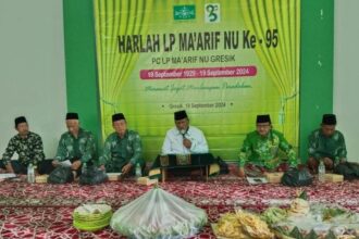 Pengurus Cabang LP Ma'arif NU Gresik menggelar Tasyakuran Hari Lahir (Harlah) ke-95 Ma'arif NU, Rabu (18/9/2024). Foto: dok PC LP Ma'arif NU Gresik/NUGres