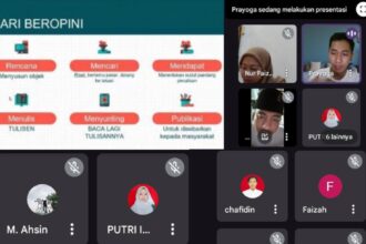 Pimpinan Cabang (PC) IPNU IPPNU Gresik menyelenggarakan kajian online "Pelajar Beropini" dengan menghadirkan Jurnalis profesional, Rabu (11/9/2024) malam. Foto: dok PC IPNU IPNU Gresik/NUGres