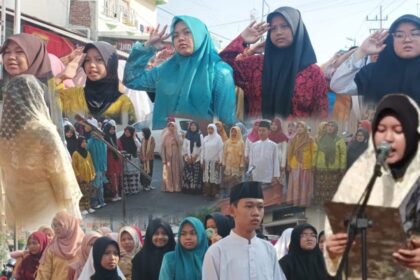 Memperingati Hari Sumpah Pemuda Tahun 2024, dua lembaga pendidikan yakni SMP Mu'allimat NU Gresik (sekolah khusus putri) dan SMP NU 1 Gresik (sekolah khusus putra) berkolaborasi menggelar Apel Sumpah Pemuda, pada Senin (28/10/2024) pagi. Foto: dok SMP Mu'allimat NU Gresik/NUGres