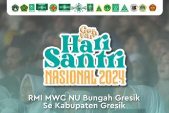 Flyer publikasi Gebyar Hari Santri Nasional 2024 yang akan diselenggarakan oleh RMI MWCNU Bungah. Foto: ist/NUGres