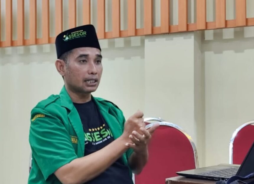 Ketua Tim Asesor PC GP Ansor Gresik dan Ketua Pelaksana Konferensi Cabang Gerakan Pemuda Ansor Gresik, Moh Nadlim. Foto: NUGres