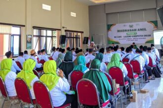 Madrasah Amil ke-XI Pengurus Cabang NU Care Lazisnu Gresik bersama MWCNU Kebomas, Ahad (6/10/2024). Foto: dok PC NU Care Lazisnu Gresik/NUGres