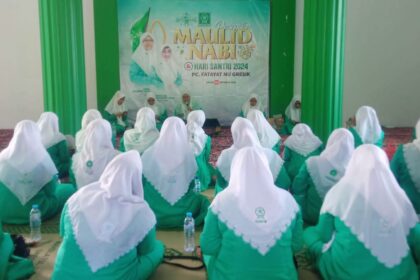 Pimpinan Cabang (PC) Fatayat NU Gresik menggelar peringatan Maulid Nabi Muhammad Saw 1446 H serta menyosialisasikan beberapa agenda terdekat, Jumat (4/10/2024). Foto: dok PC Fatayat NU Gresik/NUGres