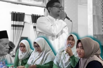 Kegiatan Rutin Tanbihul Ghofilin Pimpinan Ranting Muslimat NU Kedamean, para jamaah diajak menjauhi sifat sombong, tamak dan hasut. Foto: dok Tim Portanu Kedamean/NUGres