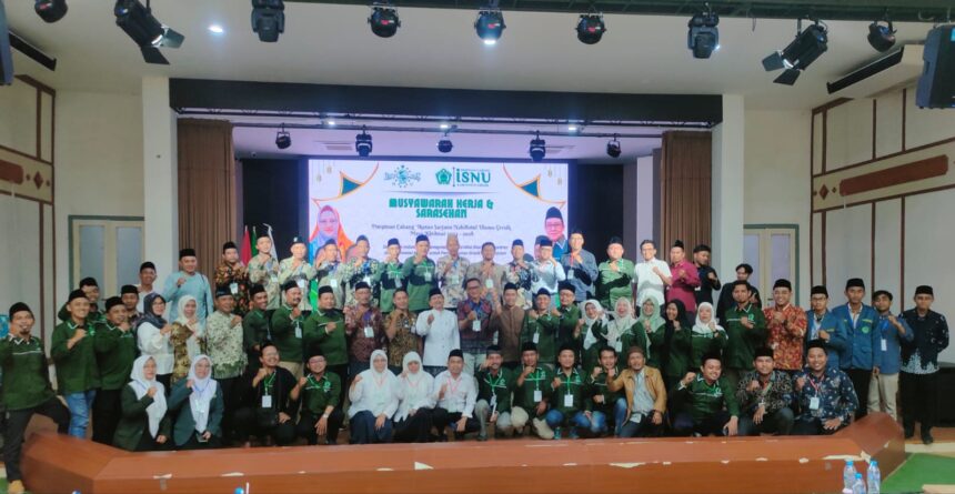 Pimpinan Cabang (PC) Ikatan Sarjana Nahdlatul Ulama (ISNU) Gresik, menggelar Sarasehan dan Musyawarah Kerja, Selasa (5/11/2024). Foto: dok PC ISNU Gresik