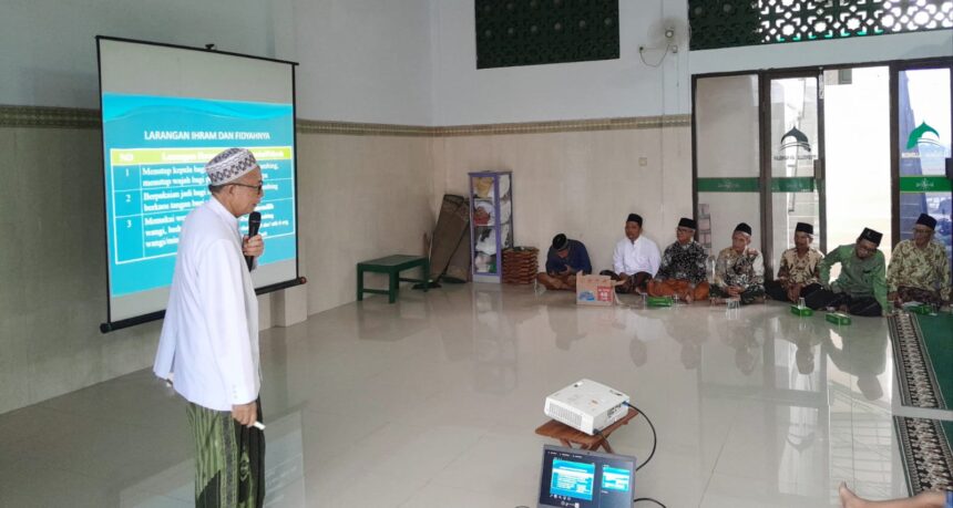 Bimbingan manasik haji tahun 1446 H/2025 dilaksanakan KBIHU MWCNU Dukun, Ahad (24/11/2024). Foto: dok MWCNU Dukun/NUGres