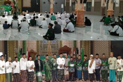 MWCNU Kebomas menggelar Lailatul Ijtima' pemungkas di Ranting NU Indro pada Senin (18/11/2024), sebelum penyelenggaraan Konferensi yang rencananya bakal berlangsung pada pekan awal bulan Desember 2024. Foto: dok MWCNU Kebomas/NUGres