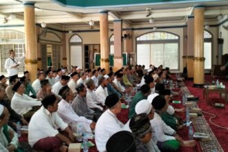 Lembaga Takmir Masjid (LTM) MWCNU Menganti menggelar Pelatihan Salat Sempurna, Sabtu (16/11/2024), di Masjid Miftahul Huda Desa Domas. Foto: dok LTMNU PCNU Gresik/NUGres