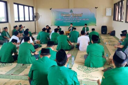 Pimpinan Cabang Gerakan Pemuda Ansor Gresik menggelar forum Ta'aruf Pengurus, Ahad (17/11/2024). Foto: dok PC GP Ansor Gresik/NUGres