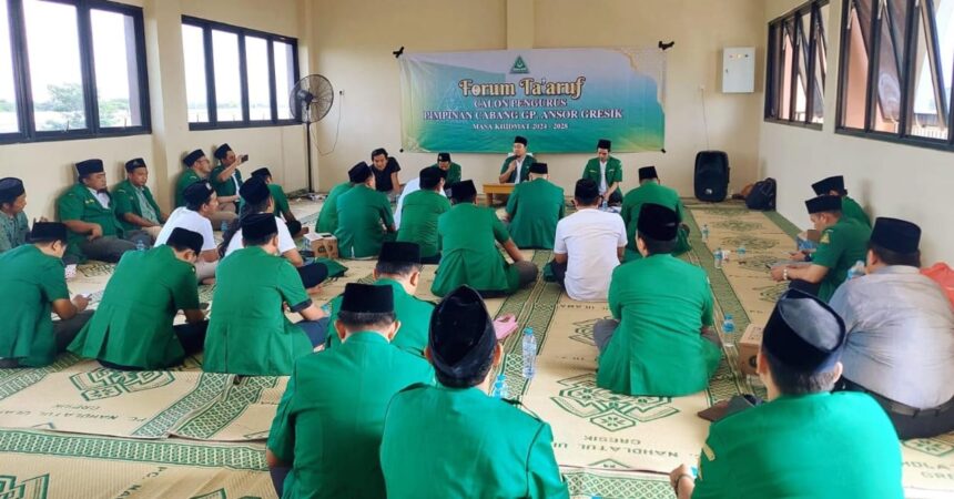 Pimpinan Cabang Gerakan Pemuda Ansor Gresik menggelar forum Ta'aruf Pengurus, Ahad (17/11/2024). Foto: dok PC GP Ansor Gresik/NUGres