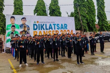 Pendidikan dan Pelatihan Dasar (Diklatsar) Banser angkatan ke-XXX digelar PAC GP Ansor Benjeng, berlangsung 27-29 Desember 2024 menjadi ikhtiar wujudkan ekosistem kader militan. Foto: dok PAC GP Ansor Benjeng/NUGres