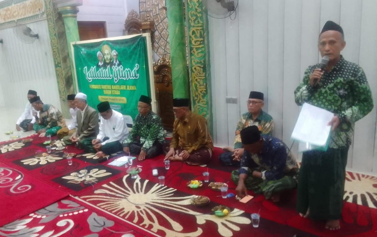 Ketua Tanfidiyah MWCNU Dukun KH Moh Sholeh mengajak Pengurus Ranting NU di wilayahnya untuk mempersiapkan seluruh kebutuhan dalam Pengukuran Kinerja Jamiyyah. Foto: dok MWCNU Dukun/NUGres