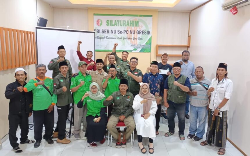 Siaga bencana alam, silaturahim dan Koordinasi dilakukan LPBI SER NU Gresik bersama dengan para relawan NU se-Gresik di Gedung PCNU Gresik, Ahad (22/12/2024). Foto: dok PC LPBI SER-NU Gresik/NUGres