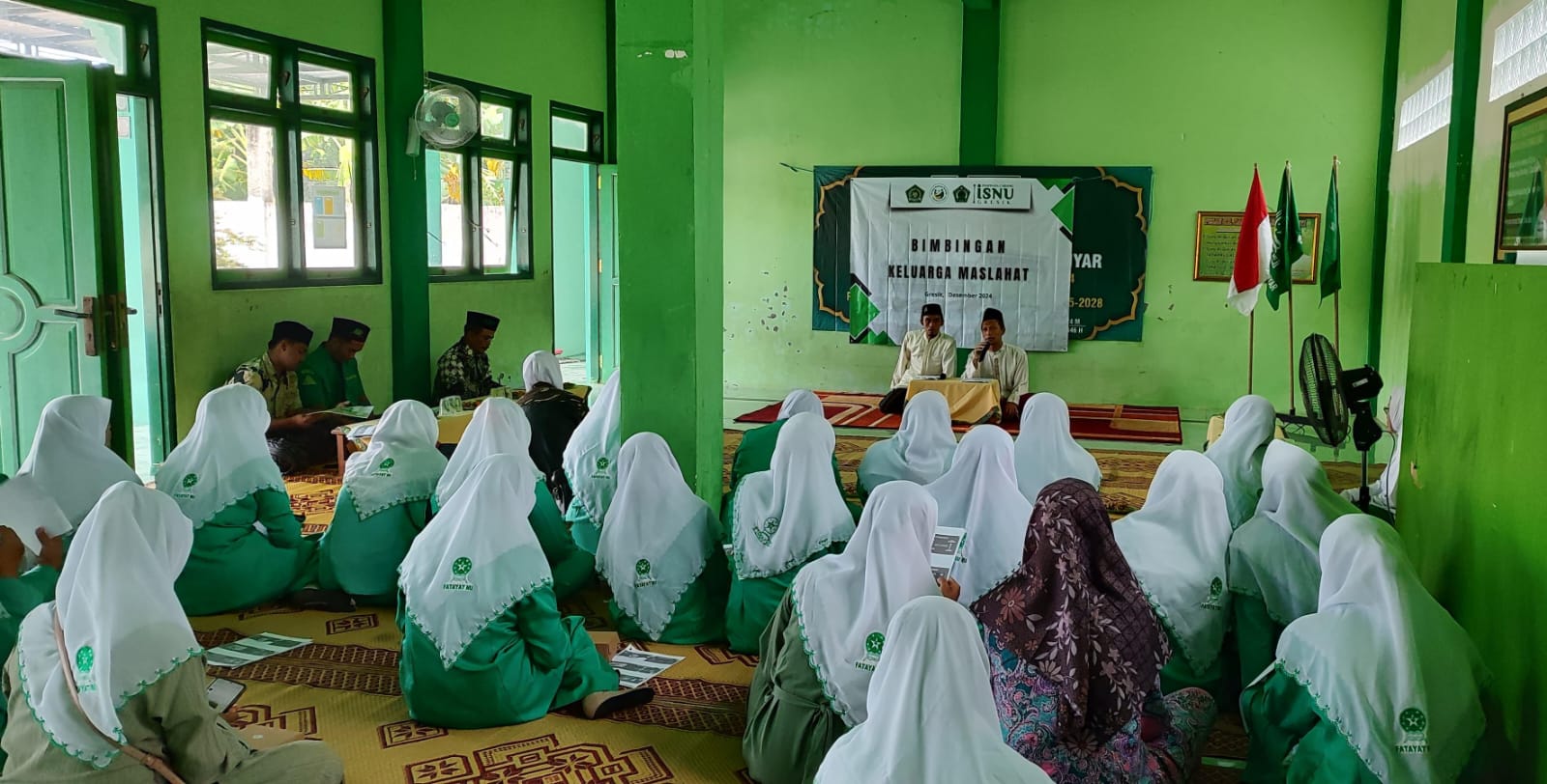 Bimbingan Keluarga Maslahah jadi kegiatan perdana Pimpinan Anak Cabang (PAC) Ikatan Sarjana Nahdlatul Ulama (ISNU) Dukun, Gresik, Jumat (20/12/2024). Foto: dok PAC ISNU Dukun/NUGres