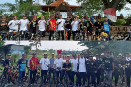 Menjelang Konferancab, PAC GP Ansor Balongpanggang Gresik mengadakan Gowes sekaligus Promosikan Destinasi Wisata, Ahad (1/12/2024). Foto: dok PAC GP Ansor Balongpanggang/NUGres