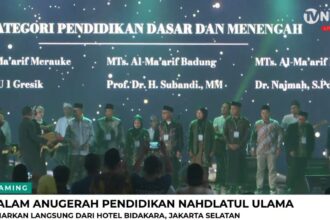 Anugerah Pendidikan Nahdlatul Ulama, Rabu (22/1/2025) SMA NU 1 Gresik Jadi Salah Satu Lembaga yang Meraih Apresiasi dari PBNU