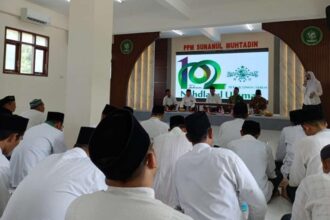 Memperingati Hari Lahir (Harlah) ke-102 Nahdlatul Ulama, Majelis Wakil Cabang Nahdlatul Ulama (MWCNU) Sidayu, menggelar doa bersama dan silaturahmi kader penggerak NU lintas angkatan, Selasa (14/1/2025). Foto: dok MWCNU Sidayu/NUGres