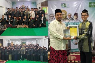 Ketua Lesbumi PWNU Jawa Timur, Riadi Ngasiran, mengupas tuntas peran pesantren dalam memajukan budaya dan moralitas bangsa, saat menghadiri Halaqoh Kebudayaan yang digelar di Pesantren Luhur Kota Malang, Sabtu (18/1/2025). Foto: dok Lesbumi PWNU Jatim/NUGres