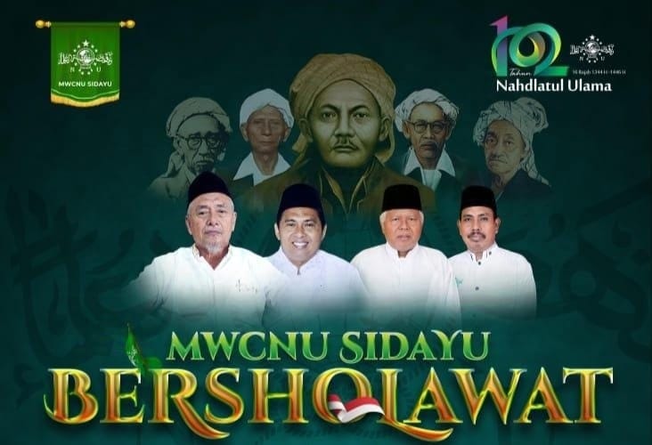 Peringatan Hari Lahir (Harlah) ke-102 Nahdlatul Ulama, MWCNU Sidayu selenggarakan kegiatan "MWCNU Sidayu Bersholawat" pada Sabtu 18 Januari 2025 di Alun-alun Sidayu. Foto: dok MWCNU Sidayu/NUGres