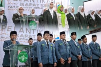 Kepengurusan Pimpinan Anak Cabang (PAC) IPNU IPPNU Cerme masa khidmat 2024 - 2026 secara resmi dilantik pada Sabtu (25/1/2025) malam, di Kantor MWCNU Trawas, Mojokerto. Foto: dok PAC IPNU IPPNU Cerme/NUGres