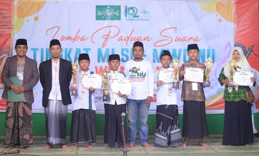 Upaya nemeriahkan Hari Lahir (Harlah) ke-102 Nahdlatul Ulama, MWCNU Wringinanom menggelar berbagai lomba untuk siswa-siswi se-Kecamatan Wringinanom, Gresik, Ahad (12/1/2025). Foto: dok MWCNU Wringinanom/NUGres