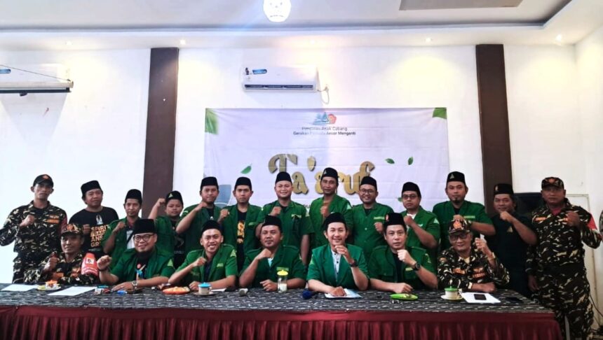 Pimpinan Anak Cabang (PAC) GP Ansor Menganti menghelat Ta'aruf kepengurusan masa khidmat 2024 - 2027, pada Ahad (5/1/2025). Foto: dok PAC GP Ansor Menganti/NUGres