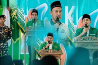 Konferensi Anak Cabang (Konferancab) ke-11 Pimpinan Anak Cabang (PAC) Gerakan Pemuda Ansor Bungah, Selasa (25/2/2025). Foto: dok LTN MWCNU Bungah