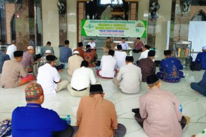 Sambut bulan suci Ramadhan 1446 Hijriah, Pengurus Cabang LTMNU Gresik berkolaborasi dengan LAZISNU Gresik melaksanakan Training Takmir Masjid dan Mushala Angakatan I, pada Ahad (9/2/2024). Foto: dok PC LTMNU Gresik/NUGres