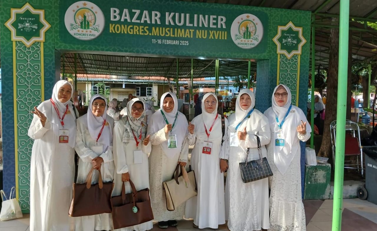 Serba-serbi Pimpinan Cabang Muslimat NU Gresik di arena Kongres XVIII Muslimat NU. Foto: dok PC Muslimat NU Gresik/NUGres