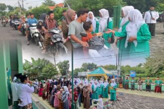 PAC GP Ansor bersama Fatayat NU Dukun menggelar kegiatan bertajuk Peduli dan Berbagi di Bulan Suci Ramadhan 1446 H. Foto: dok PAC Fatayat NU Dukun/NUGres