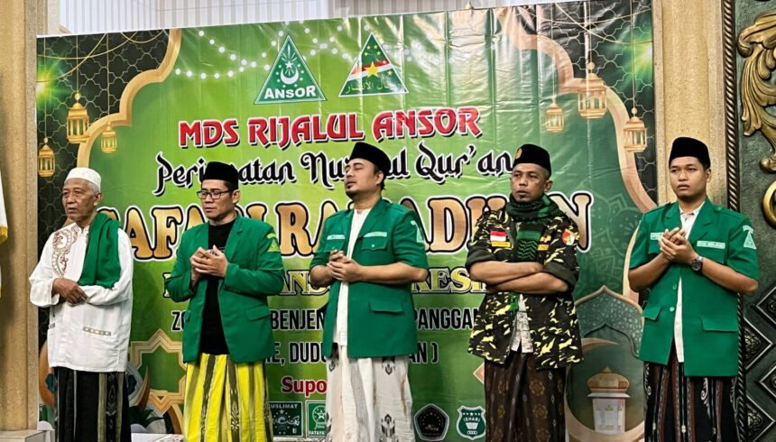 Konsolidasi Pimpinan Cabang (PC) Gerakan Pemuda (GP) Ansor Gresik di Zona Barat sekaligus Memperingati Nuzulul Qur'an. Foto: dok PC GP Ansor Gresik/NUGres