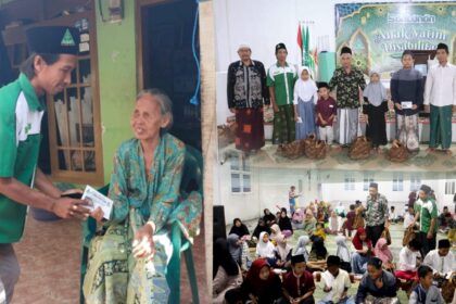 Lembaga Ansor Peduli, Pimpinan Ranting GP Ansor Sekapuk kembali menghelat santunan yang secara rutin digelar setiap bulan suci Ramadan tiba. Foto: dok PR GP Ansor Sekapuk/NUGres