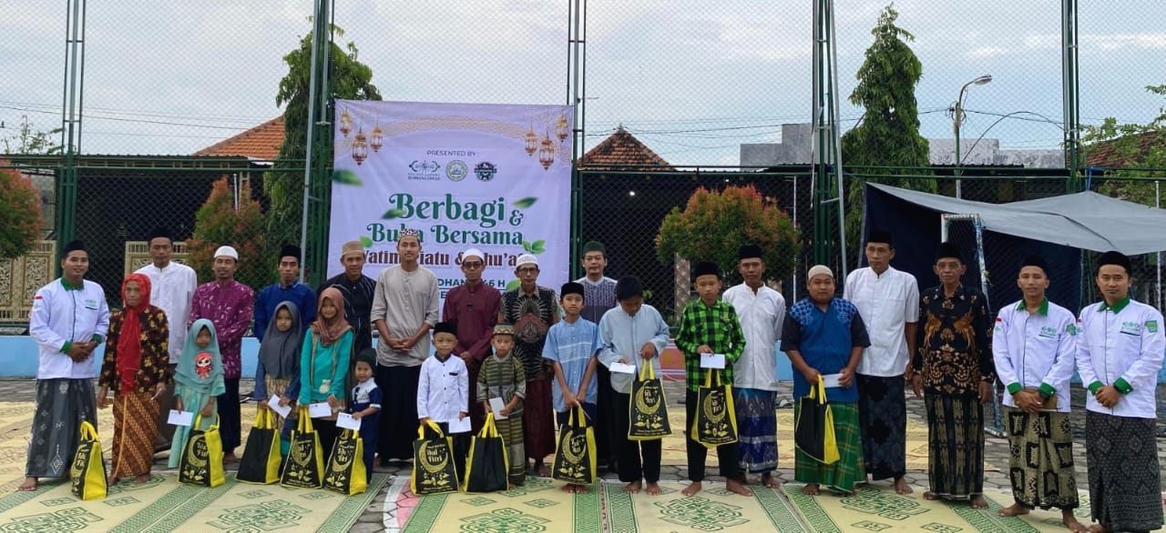 Di tempat terpisah, Lazisnu PRNU Sembunganyar juga melakukan kegiatan santunan kepada anak yatim dan duafa. Foto: dok Lazisnu PRNU Sembunganyar/NUGres